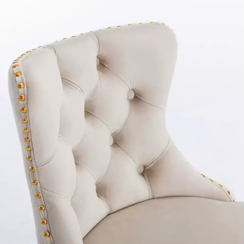 Lot de 2 tabourets de bar pivotants en velours, hauteur réglable de 63,5 à 83,8 cm, noirs, modernes, rembourrés, avec pieds dorés