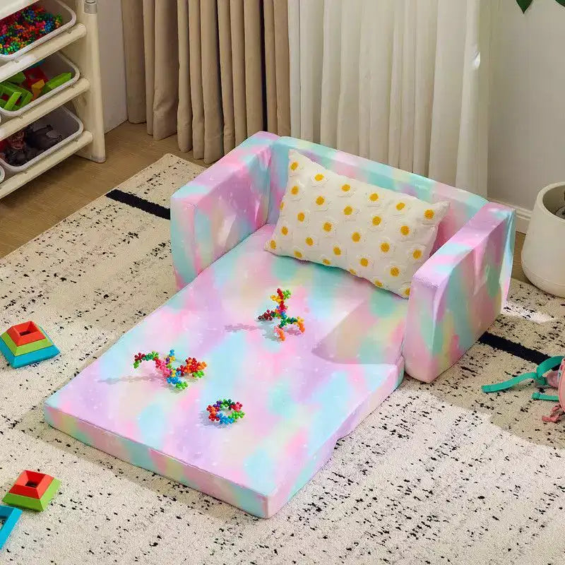 Karl Home Canapé pliant double pour enfants, 1 place, en éponge