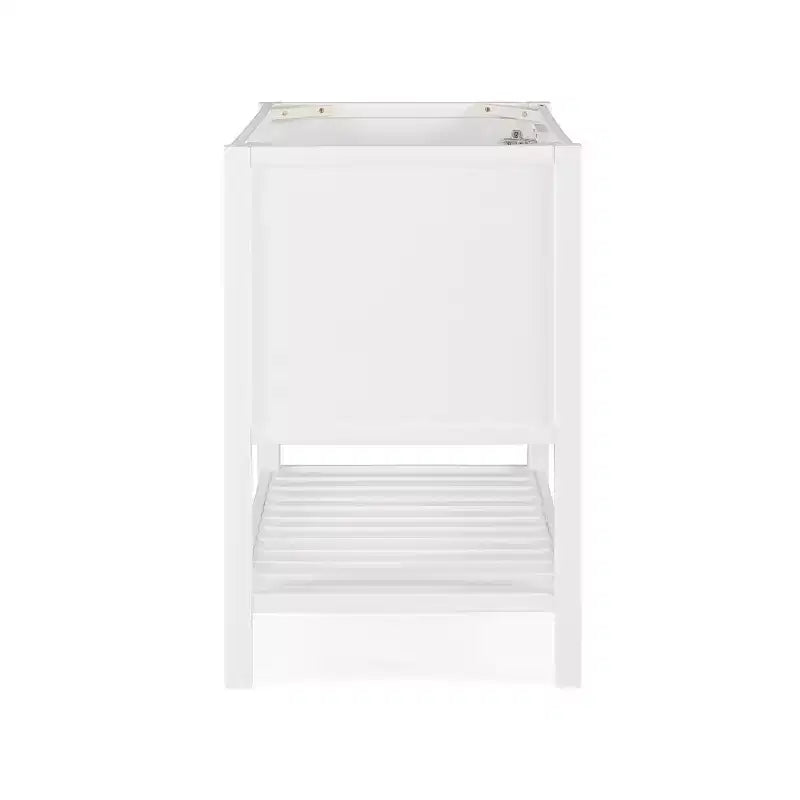 Meuble-lavabo Alaterre Furniture Bennet de 36 po sans comptoir, meuble autoportant style Shaker avec portes à fermeture douce et étagère inférieure à lattes, blanc