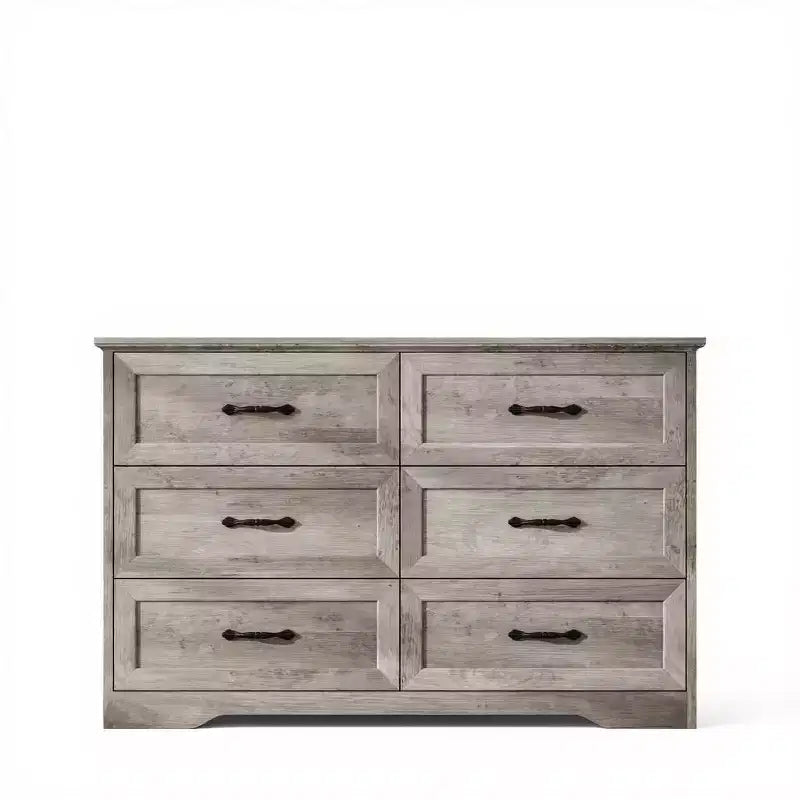 GustoWave 6 commodes de chambre à coucher, commode, commode en bois moderne de style ferme, commode de rangement.