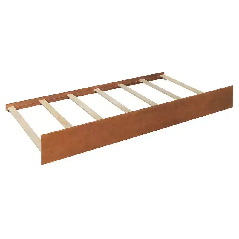Lit cabane en bois double Whisen avec lit gigogne double