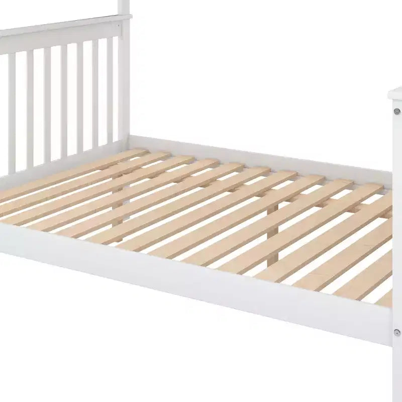 Lit mezzanine superposé deux places et lit double avec escalier, lit superposé en bois massif avec rangement et garde-corps pour enfants, adolescents et adultes