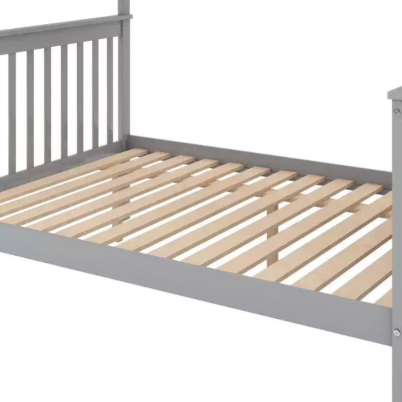 Lit mezzanine superposé deux places et lit double avec escalier, lit superposé en bois massif avec rangement et garde-corps pour enfants, adolescents et adultes