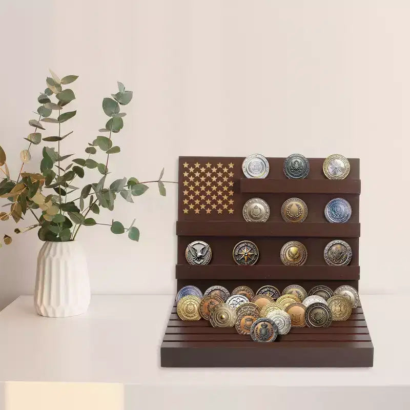 Présentoir à monnaies Unique Bargains, marron rouge, 1 pièce