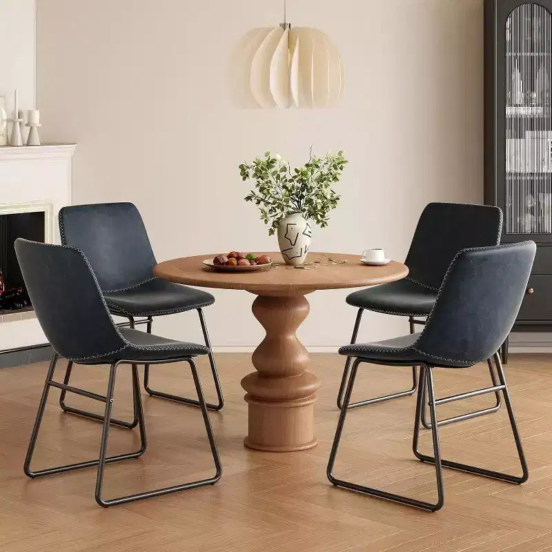 Chaises de salle à manger marron, lot de 4, pour cuisine et salle à manger