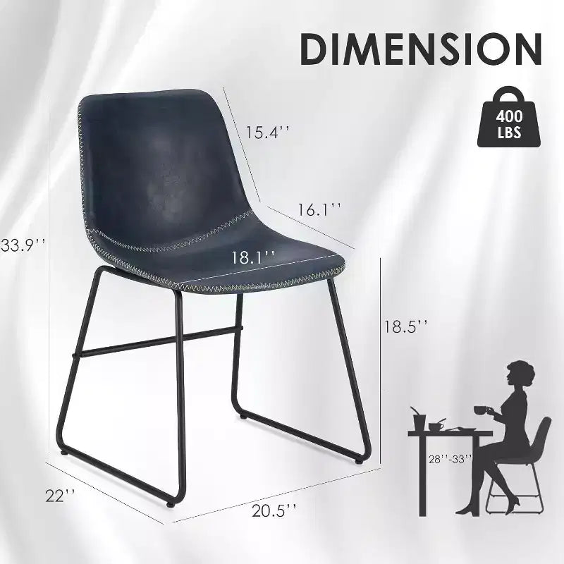 Chaises de salle à manger marron, lot de 4, pour cuisine et salle à manger