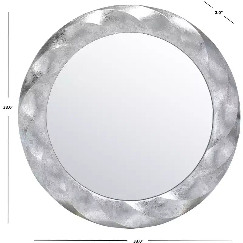 Miroir Winterrose - 33 x 33 - MRR3059 - Argent - Safavieh