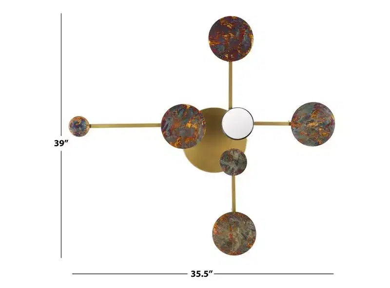Miroir décoratif Emera - 35,5 x 39 - WDC1031 - Laiton antique - Safavieh
