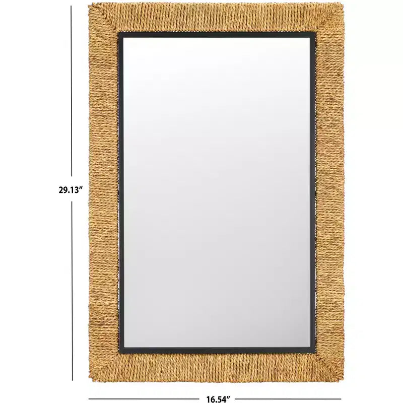 Miroir Amelda - 24.41 x 36.22 - MRR9017 - Naturel/Noir - Safavieh