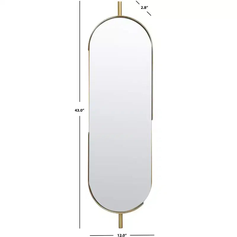 Miroir Nicoli - 12 x 43 - MRR3051 - Laiton - Safavieh
