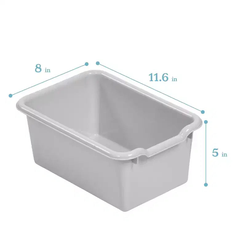 Meuble de rangement ECR4Kids Streamline à 15 casiers avec 15 bacs à façade incurvée, 5x3, mobilier pour enfants