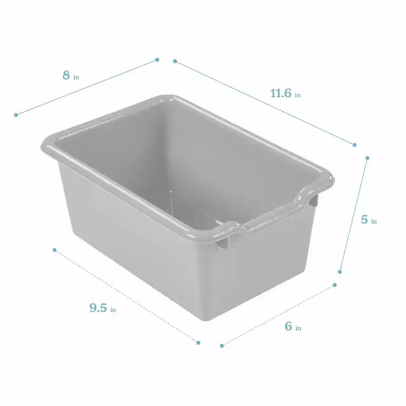 Meuble de rangement mobile à 25 casiers ECR4Kids et 25 bacs de rangement à façade ouverte, 5x5, Meuble pour enfants