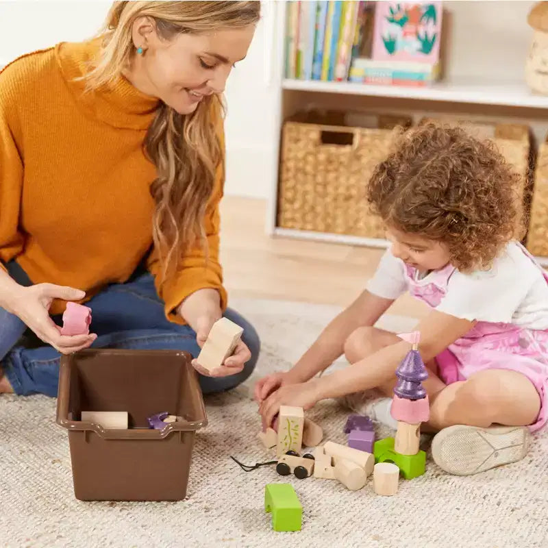 Meuble de rangement mobile à 25 casiers ECR4Kids et 25 bacs de rangement à façade ouverte, 5x5, Meuble pour enfants