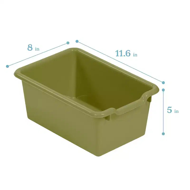 Vestiaire à 5 compartiments pour tout-petits et 5 bacs de rangement avant à écope ECR4Kids Streamline, Rangement à casiers