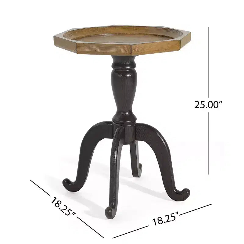 Christopher Knight Home Rhea Table d'appoint octogonale en faux bois de style campagne française