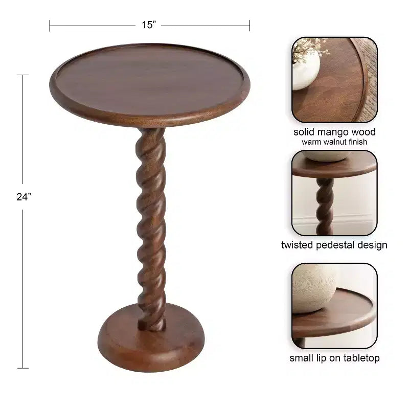 Table d'appoint ronde Kate and Laurel Willoughby
