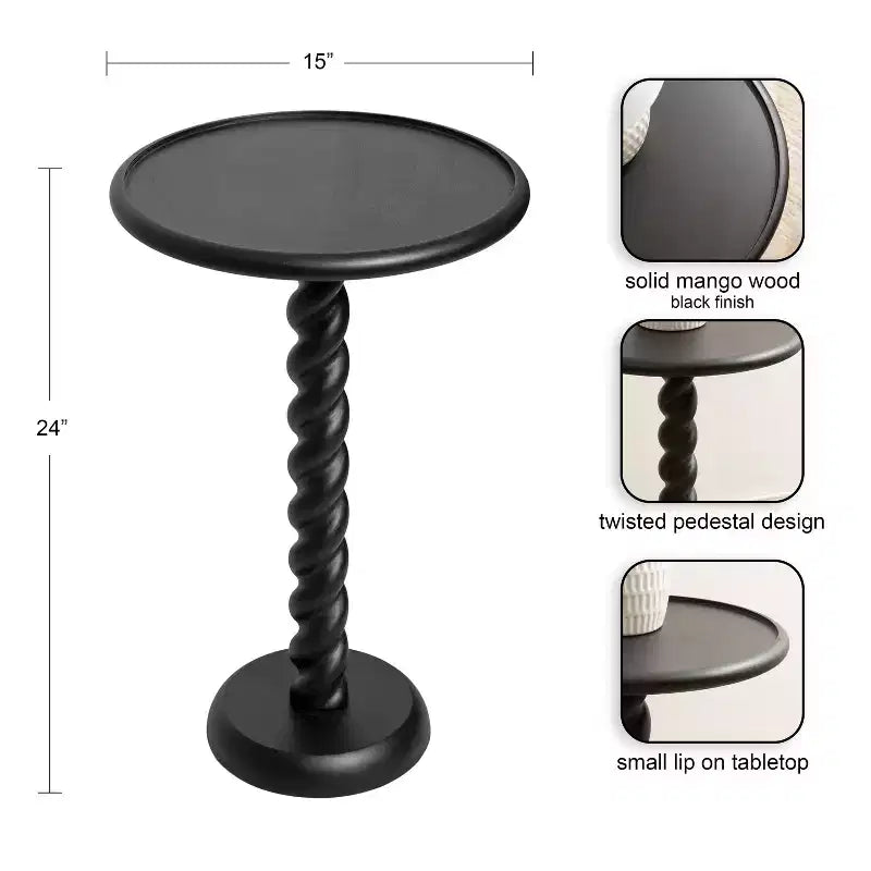 Table d'appoint ronde Kate and Laurel Willoughby