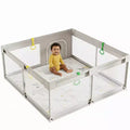 Parc pour bébé Fodoss avec tapis 150x150 cm, centre d'activités intérieur et extérieur pour bébés et tout-petits, barrière de sécurité pour bébé