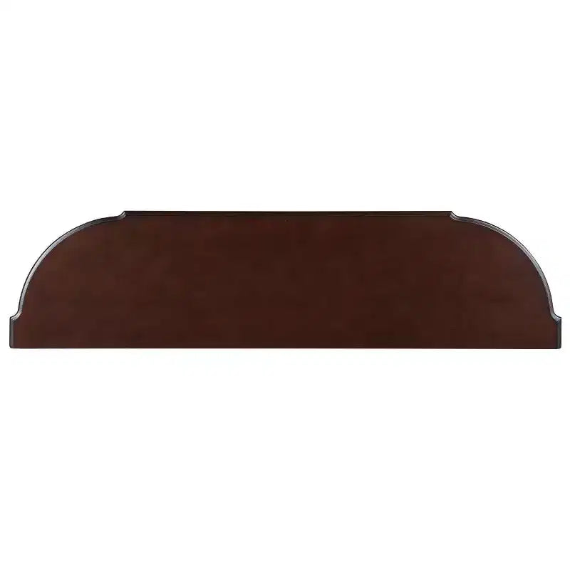 Hostack Table console rétro en bois courbé de 52 pouces avec étagère ouverte et 2 tiroirs pour salon et couloir, Espresso