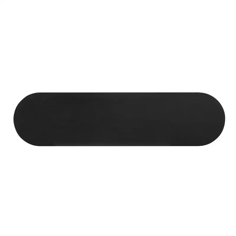 Console longue Luxystar 59 avec design à lignes courbes et droites pour entrée et salon, noire
