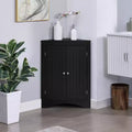 Okak Corner Cabinet, Freestanding Corner Cabinet with 2 Doors and 3 Shelves, Free Standing Cabinet for Kitchen, Living Room