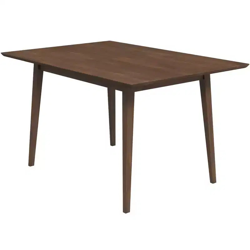 Table de salle à manger/cuisine rectangulaire en bois massif de style moderne