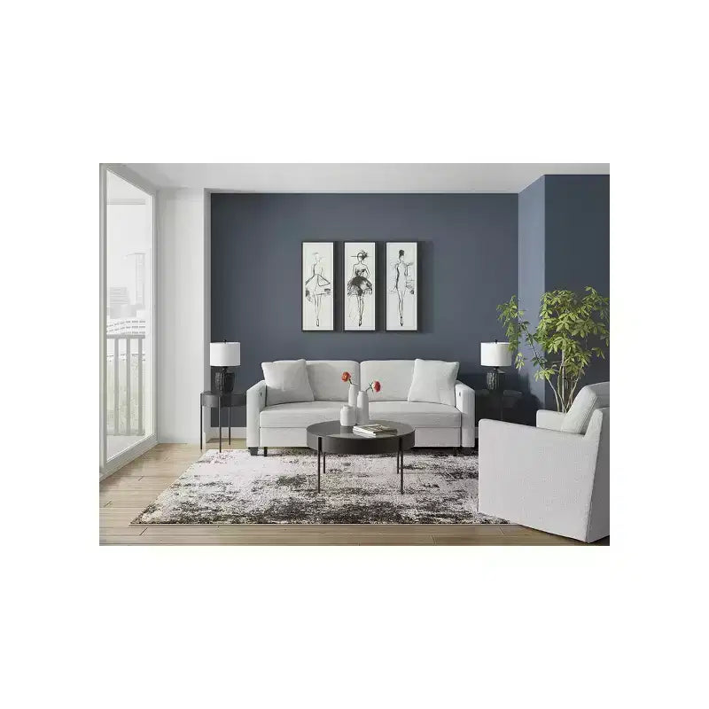 Ensemble de 3 tables basses en verre Ardoline de Signature Design by Ashley avec tables d'appoint – Fini noir mat