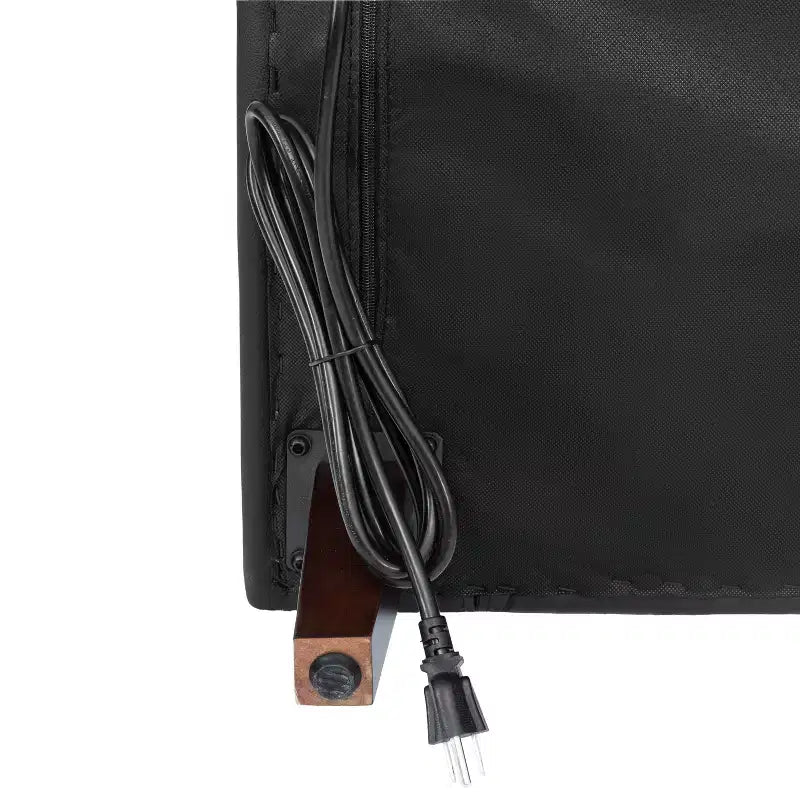 Flash Furniture HERCULES Artemis Canapé de réception rembourré avec 4 prises de courant alternatif/2 ports USB/2 ports USB-C et pieds en bois de noyer avec patins réglables