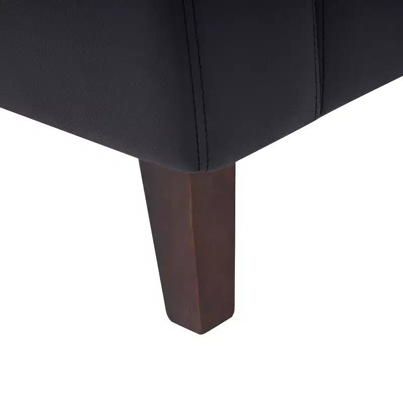 Flash Furniture HERCULES Artemis Ensemble de réception rembourré 3 pièces, 8 prises CA/4 ports USB/4 ports USB-C et pieds en noyer avec patins réglables