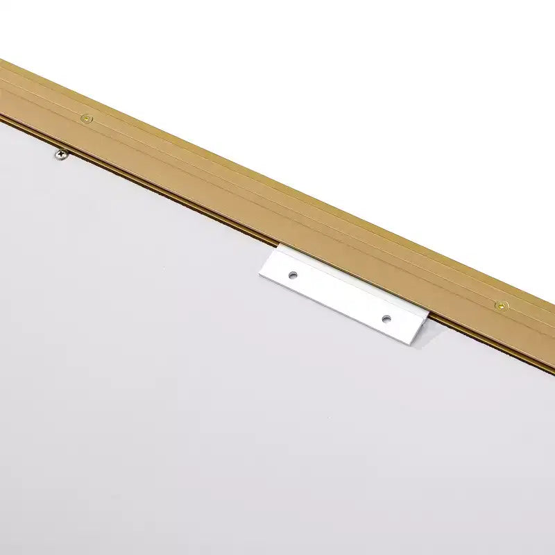 Miroir mural de salle de bain LED Whisen Touchable avec verre flotté HD, bords biseautés, cadre en aluminium et fonction anti-buée, 40x30