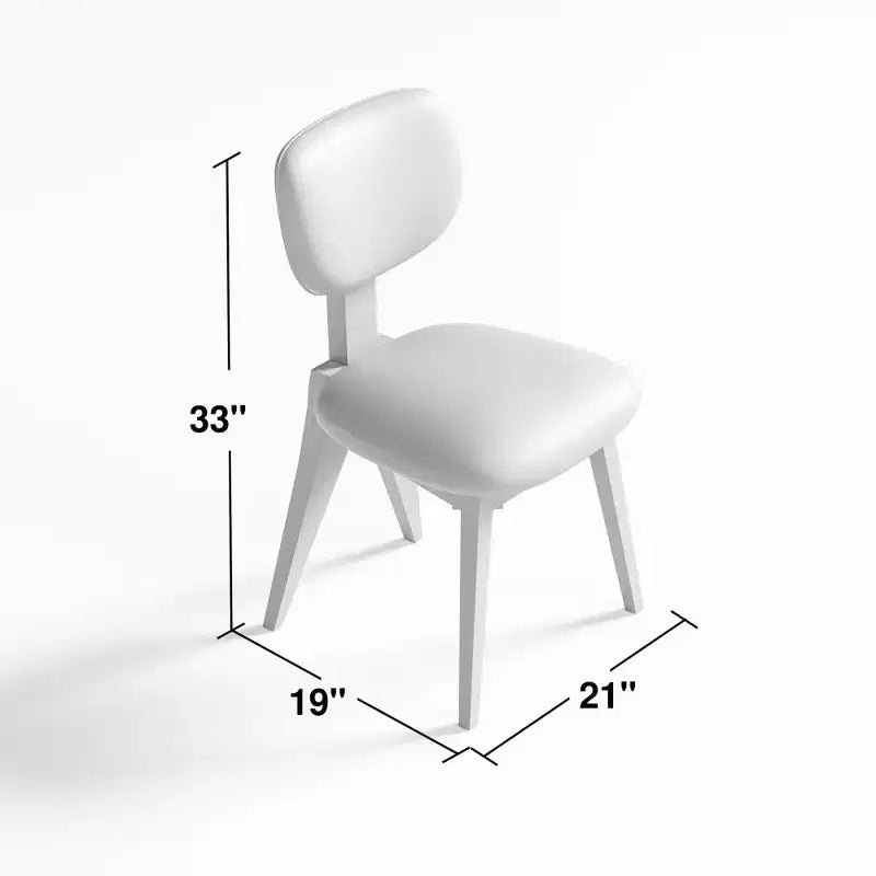 MAYEERTY Chaises de salle à manger, lot de 2, pieds en bois naturel, pour salle à manger