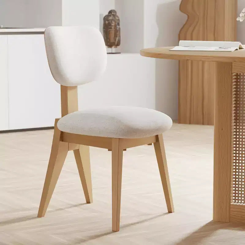MAYEERTY Chaises de salle à manger, lot de 2, pieds en bois naturel, pour salle à manger