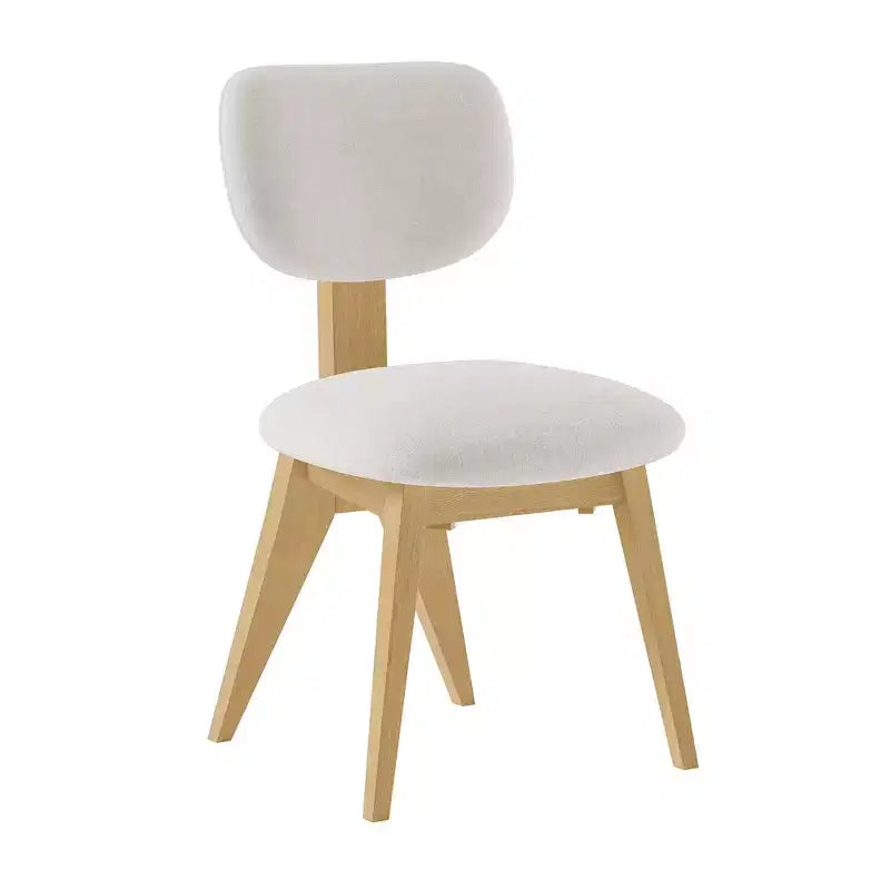 MAYEERTY Chaises de salle à manger, lot de 2, pieds en bois naturel, pour salle à manger