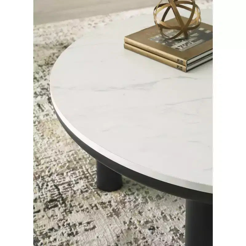Signature Design by Ashley Xandrum Ensemble de 3 tables basses avec tables d'appoint - Fini noir/blanc