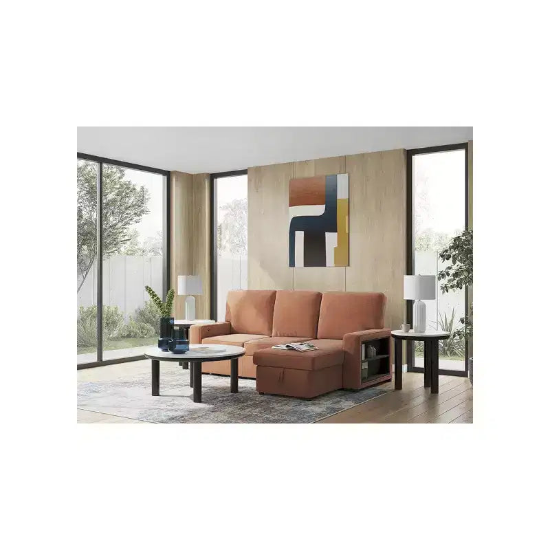 Signature Design by Ashley Xandrum Ensemble de 3 tables basses avec tables d'appoint - Fini noir/blanc