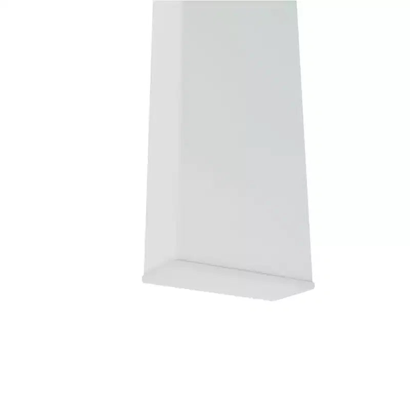Table basse GDFStudio Henri moderne rectangulaire en verre trempé et fer avec étagère