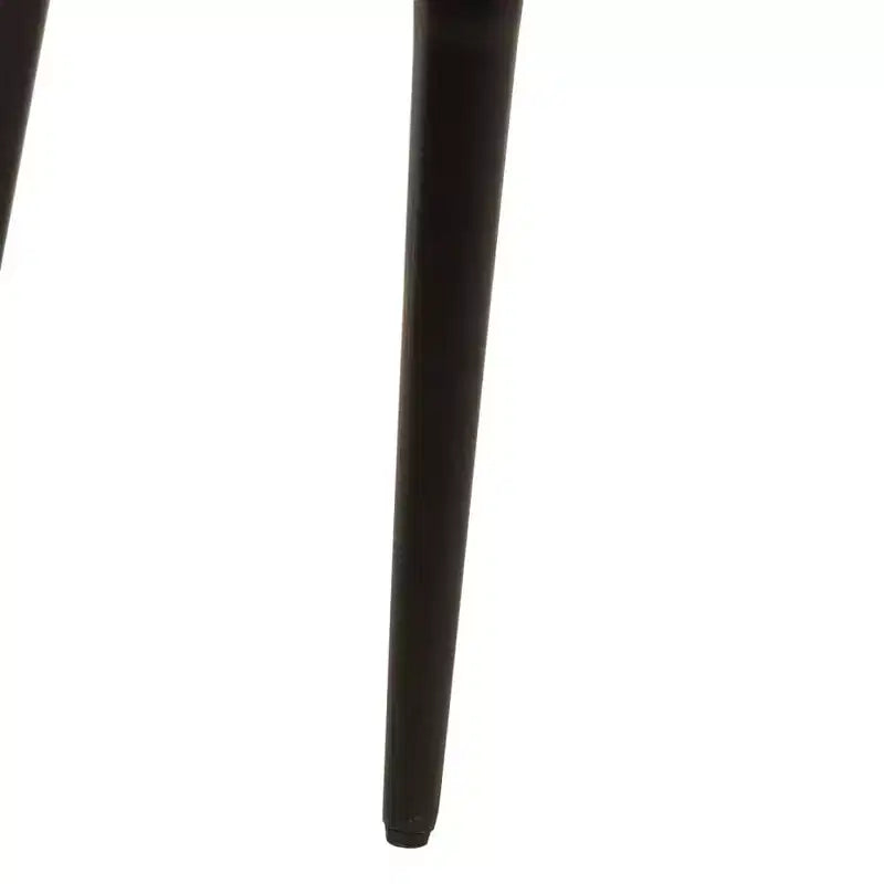 CLIHOME Chaises de salle à manger en bois massif et fer forgé de style minimaliste moderne pour salles à manger, cuisines et salons (lot de 2)
