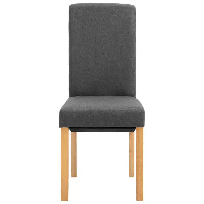 CLIHOME Chaises de salle à manger modernes, chaises ergonomiques rembourrées en tissu doux avec pieds en bois robustes Chaises d'appoint (Lot de 2)
