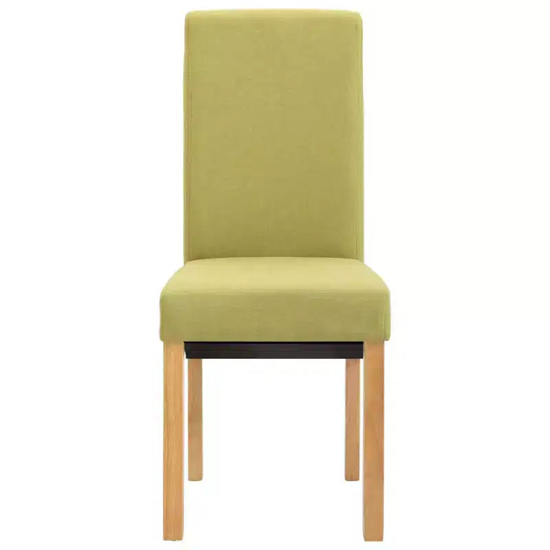 CLIHOME Chaises de salle à manger modernes, chaises ergonomiques rembourrées en tissu doux avec pieds en bois robustes Chaises d'appoint (Lot de 2)