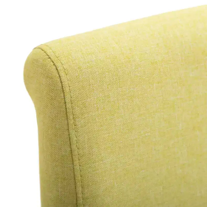 CLIHOME Chaises de salle à manger modernes, chaises ergonomiques rembourrées en tissu doux avec pieds en bois robustes Chaises d'appoint (Lot de 2)