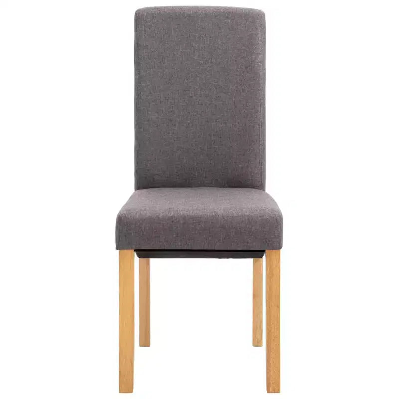 CLIHOME Chaises de salle à manger modernes, chaises ergonomiques rembourrées en tissu doux avec pieds en bois robustes Chaises d'appoint (Lot de 2)