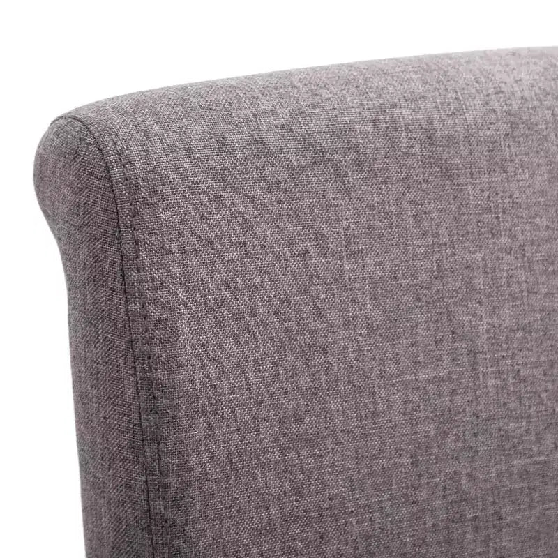 CLIHOME Chaises de salle à manger modernes, chaises ergonomiques rembourrées en tissu doux avec pieds en bois robustes Chaises d'appoint (Lot de 2)