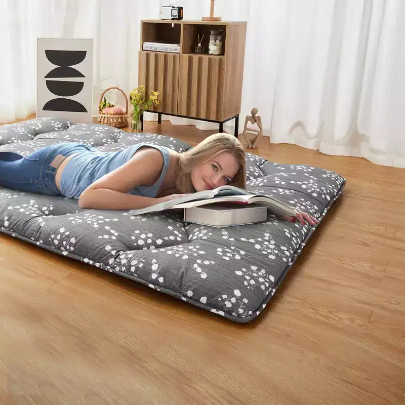 Matelas de sol futon japonais, tapis de tatami épais portable, matelas futon enroulable, matelas de sol pliable, matelas de couchage pour le camping, le dortoir, la chambre d'amis