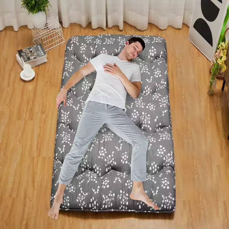 Matelas de sol futon japonais, tapis de tatami épais portable, matelas futon enroulable, matelas de sol pliable, matelas de couchage pour le camping, le dortoir, la chambre d'amis