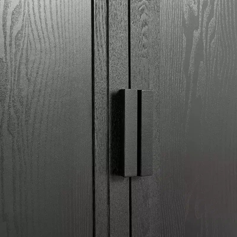 PexFix Buffet de Salle à Manger 157,5 cm L x 78,7 cm H, Meuble de Rangement de Cuisine de Ferme avec Étagères Réglables pour Cuisine, Salle à Manger, Salon, Noir