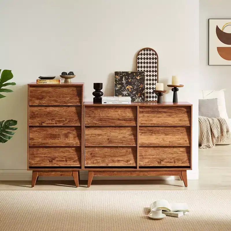Commode GDFStudio Peg Wood à tiroirs de conception biseautée