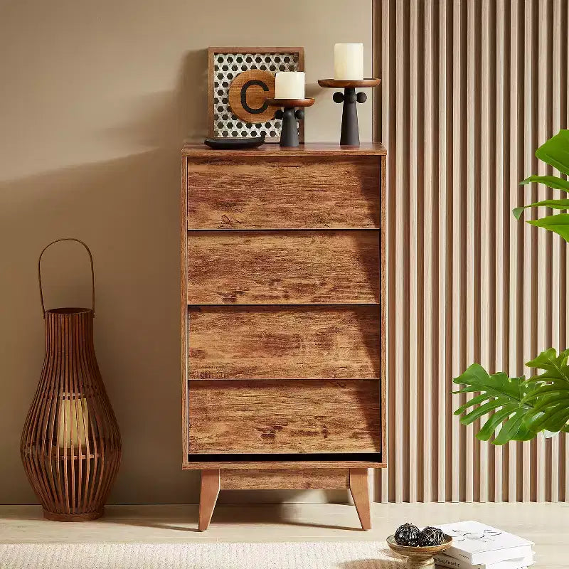 Commode GDFStudio Peg Wood à tiroirs de conception biseautée