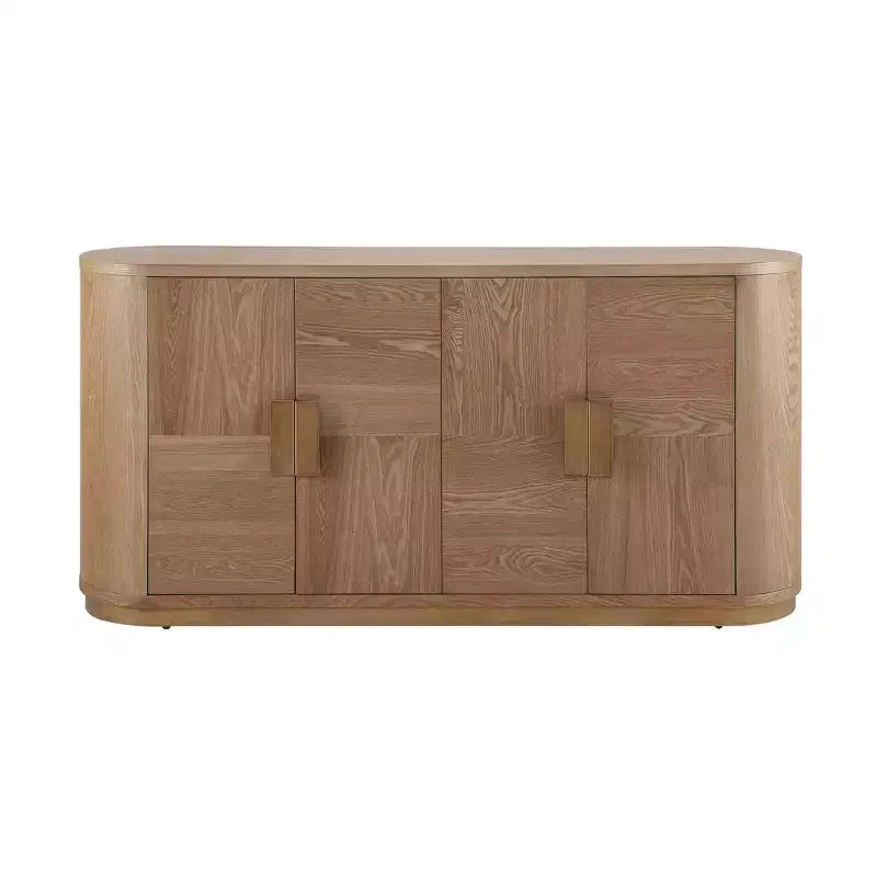 Christopher Knight Home Arvenia, buffet bahut moderne de 148 cm avec 4 portes et étagères réglables