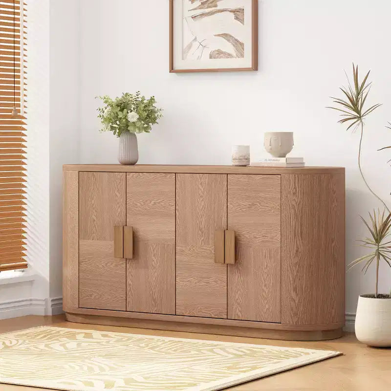 Christopher Knight Home Arvenia, buffet bahut moderne de 148 cm avec 4 portes et étagères réglables
