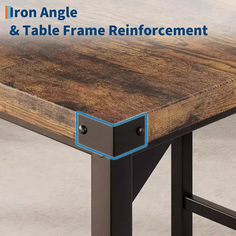 Ensemble table de cuisine 3 pièces, avec 2 tabourets de bar rembourrés